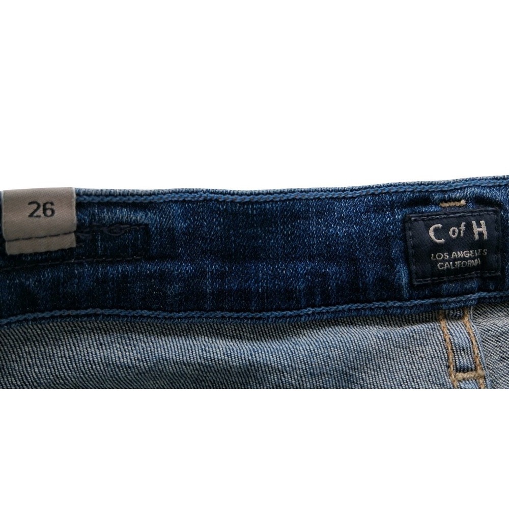 Citizens Of Humanity Jeans Womens 26 X 25 Blue Mid Rise Skinny Stretch Raw Hem - Picture 5 of 10